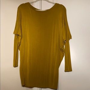 3/$20 Droop Sleeve Mustard Long Sleeve shirt